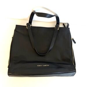 Vince Camuto Black Tote with Gold Accents